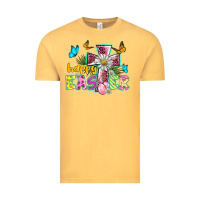 Vintage Mustard happy easter cross Vintage Tee - BarkalooDesign