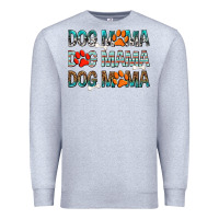 Heather Grey Dog Mama Premium Sweatshirt - texasbilliewilder