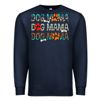 Navy Dog Mama Premium Sweatshirt - texasbilliewilder