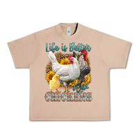 Burro Western Life Is Better With Chickens Urban Heavy Tee - LillyAllenDesigns