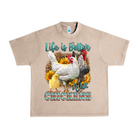 French Oak Western Life Is Better With Chickens Urban Heavy Tee - LillyAllenDesigns