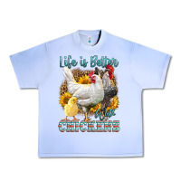 Grape Ice Western Life Is Better With Chickens Urban Heavy Tee - LillyAllenDesigns