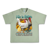 Oil Green Western Life Is Better With Chickens Urban Heavy Tee - LillyAllenDesigns