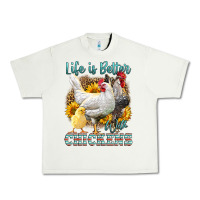 Pistachio Western Life Is Better With Chickens Urban Heavy Tee - LillyAllenDesigns
