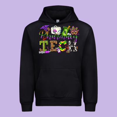 Mardi Gras Pharmacy Tech Urban Hoodie Designed By Oliviacreatesart