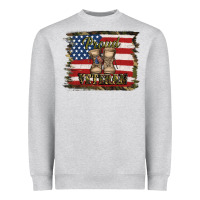 Heather Grey proud veteran Heavyweight Sweatshirt - Jasminsmagicworld