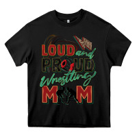 Black loud and proud wrestling mom Heavy Core Tee - Zillion Design Studio