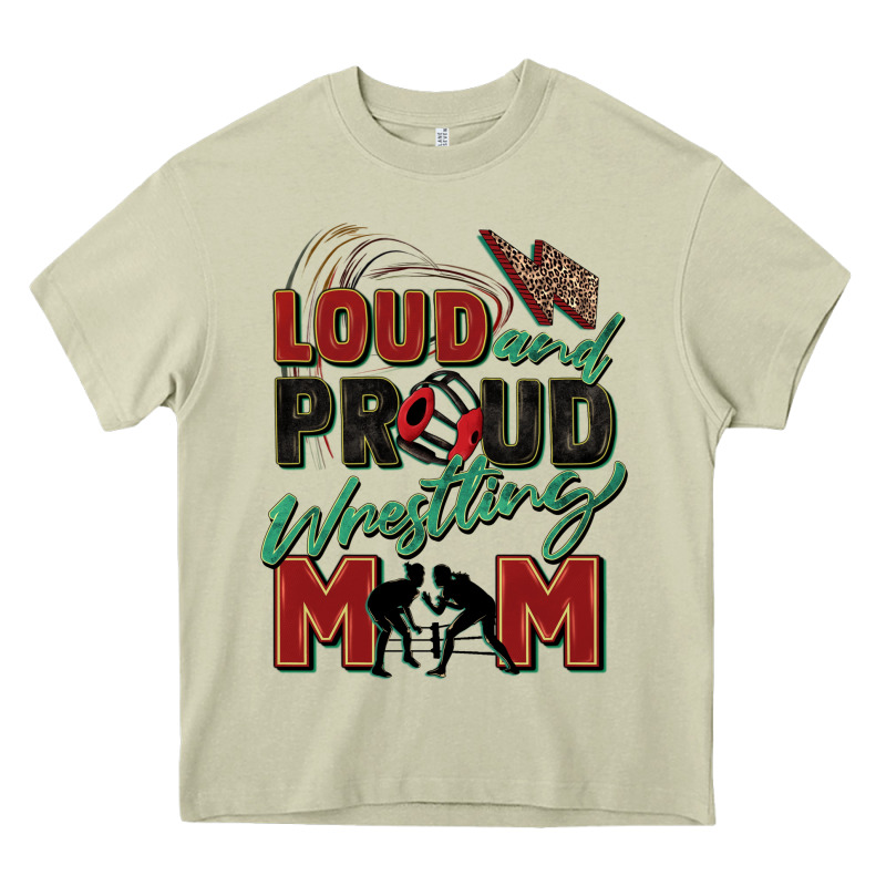 Loud And Proud Wrestling Mom Heavy Core Tee by Zillion Design Studio | Teevron