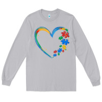 Moon Dust autism heart Long Sleeve Tee - MaliasSmallBusiness