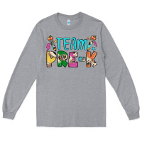 Heather Grey team pre k Long Sleeve Tee - JahusDesignShop