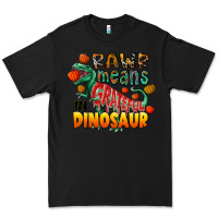 Black rawr means grateful in dinosaur Premium Tee - CowhideDigitalArt