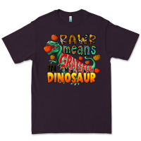 Plum rawr means grateful in dinosaur Premium Tee - CowhideDigitalArt