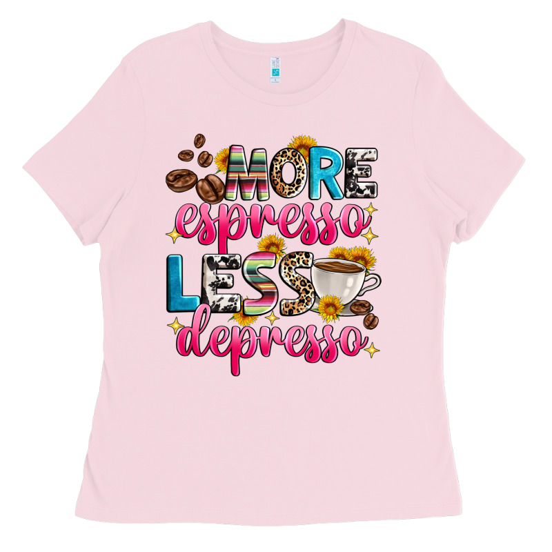 More Espresso Less Depresso Ladies Tee by Zillion Design Studio | Teevron