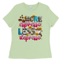 Matcha more espresso less depresso Ladies Tee - Zillion Design Studio