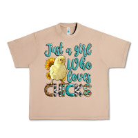 Western Just A Girl Who Loves Chicks Urban Heavy Tee | Teevron