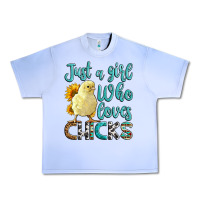 Grape Ice Western Just A Girl Who loves Chicks Urban Heavy Tee - LillyAllenDesigns