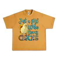 Peanut Butter Western Just A Girl Who loves Chicks Urban Heavy Tee - LillyAllenDesigns