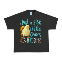 Pigment Black Western Just A Girl Who loves Chicks Urban Heavy Tee - LillyAllenDesigns
