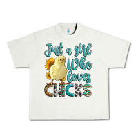 Pistachio Western Just A Girl Who loves Chicks Urban Heavy Tee - LillyAllenDesigns