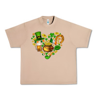 Burro St Patricks heart Urban Heavy Tee - AdoDesignShop