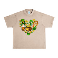 French Oak St Patricks heart Urban Heavy Tee - AdoDesignShop