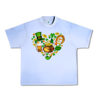 Grape Ice St Patricks heart Urban Heavy Tee - AdoDesignShop