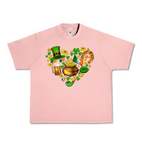Salmon St Patricks heart Urban Heavy Tee - AdoDesignShop