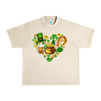 Sandshell St Patricks heart Urban Heavy Tee - AdoDesignShop