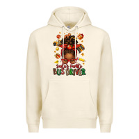 Tofu santas favorite school bus driver afro messy bun Premium Hoodie - texasbilliewilder
