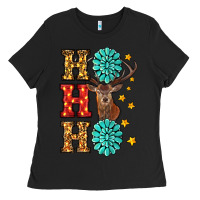 Black christmas ho ho ho Ladies Tee - RanaPortraitStore