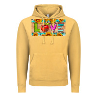 Vintage Mustard love and sunflower with pen and apple license plate template Vintage Hoodie - Artiststas