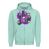 Seafoam halloween patch 2 Zipper Hoodie - BundleAndBundleShop