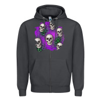 Smoke halloween patch 2 Zipper Hoodie - BundleAndBundleShop