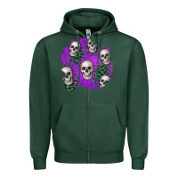 Sports Green halloween patch 2 Zipper Hoodie - BundleAndBundleShop