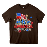 Chocolate Brown made in america Heavy Core Tee - Zillion Design Studio