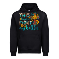 Black this is how i fight my battles Urban Hoodie - OliviaCreatesArt