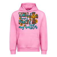 Fuchsia Pink this is how i fight my battles Urban Hoodie - OliviaCreatesArt