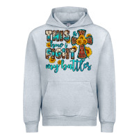 Heather Grey this is how i fight my battles Urban Hoodie - OliviaCreatesArt