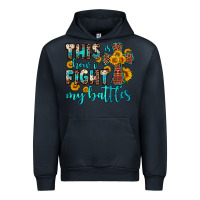 Navy this is how i fight my battles Urban Hoodie - OliviaCreatesArt