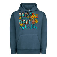 Pigment Midnight Navy this is how i fight my battles Urban Hoodie - OliviaCreatesArt