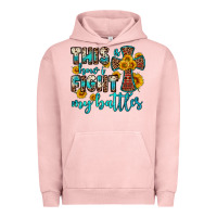 Pigment Salmon this is how i fight my battles Urban Hoodie - OliviaCreatesArt