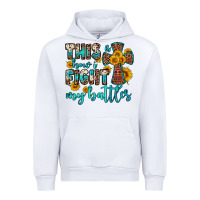 White this is how i fight my battles Urban Hoodie - OliviaCreatesArt