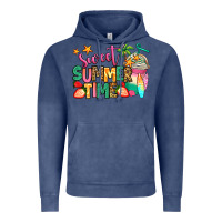 Vintage Denim sweet summer time iced coffee Vintage Hoodie - Jasminsmagicworld