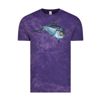 Cloud Purple bottlenose dolphin Vintage Tee - LillyAllenDesigns