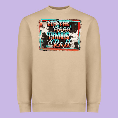 Let The Good Times Roll Heavyweight Sweatshirt Designed By Jasminsmagicworld