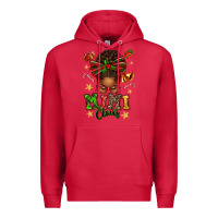 Cardinal mimi claus afro messy bun Premium Hoodie - texasbilliewilder