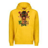 Lemon mimi claus afro messy bun Premium Hoodie - texasbilliewilder