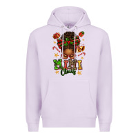 Lilac mimi claus afro messy bun Premium Hoodie - texasbilliewilder