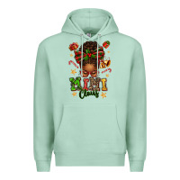 Seafoam mimi claus afro messy bun Premium Hoodie - texasbilliewilder