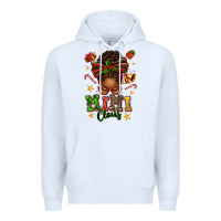 White mimi claus afro messy bun Premium Hoodie - texasbilliewilder